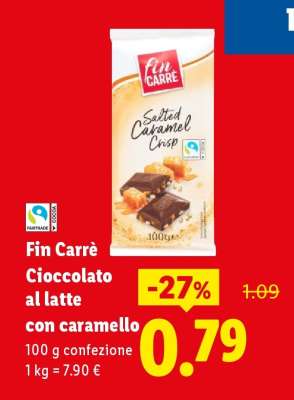 Fin Carré Cioccolato al latte con caramello
