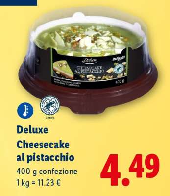 Deluxe Cheesecake al pistacchio