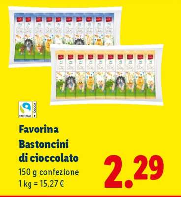 Favorina Bastoncini di cioccolato
