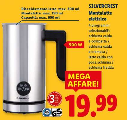 SILVERCREST Montalatte elettrico
