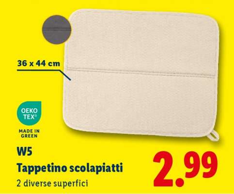 W5 Tappetino scolapiatti