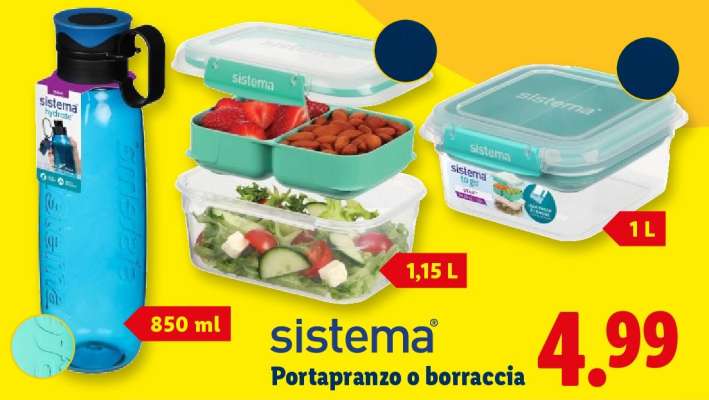 Sistema Portapranzo o borraccia