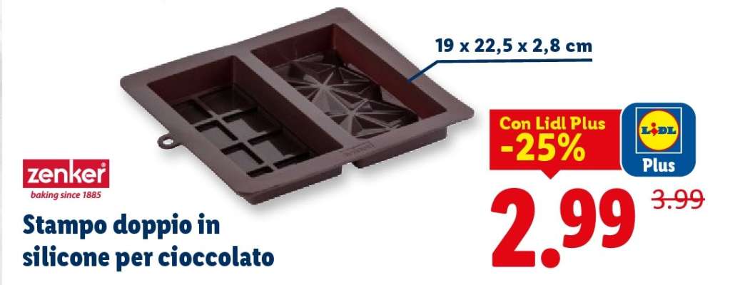 Stampo doppio in silicone per cioccolato