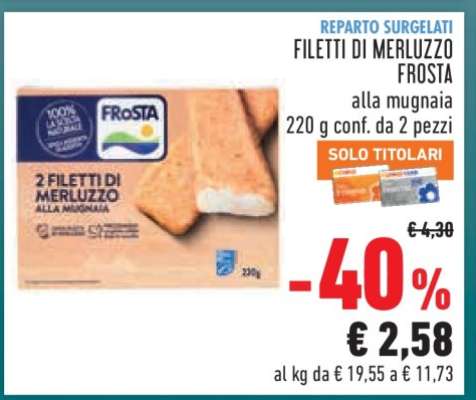 FILETTI DI MERLUZZO FROSTA