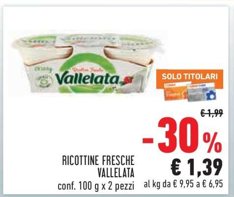 Ricottine Fresche Vallelata