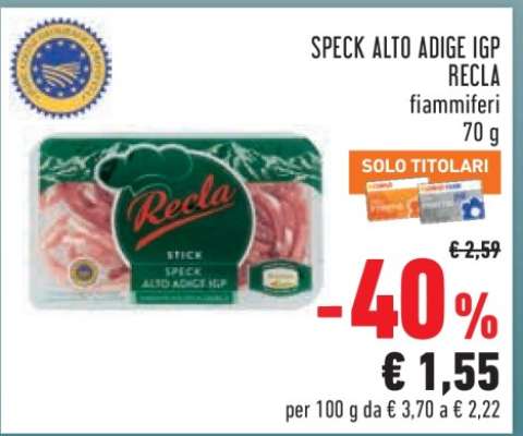 Speck Alto Adige IGP Recla