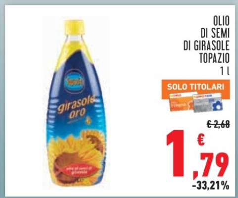 Olio di Semi di Girasole Topazio