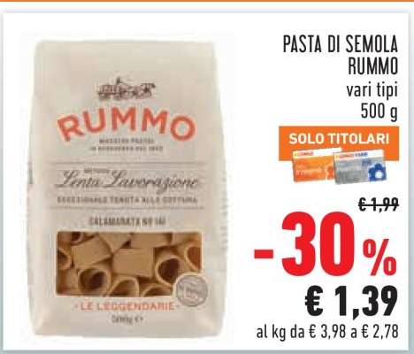 PASTA DI SEMOLA RUMMO