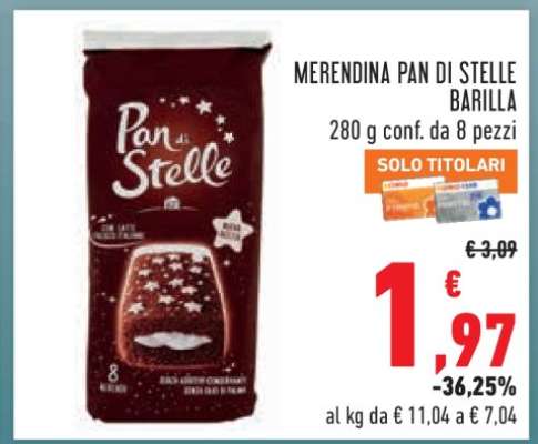 Merendina Pan di Stelle Barilla