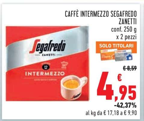 CAFFÈ INTERMEZZO SEGAFREDO ZANETTI