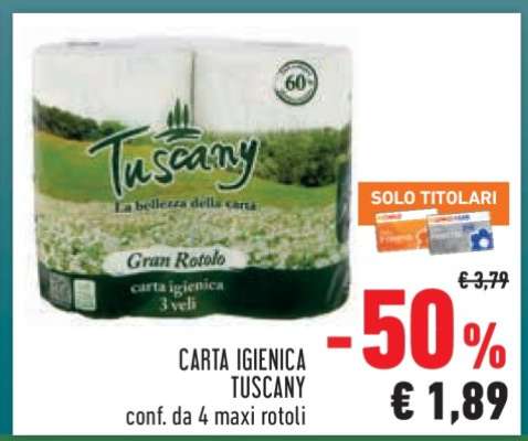 CARTA IGIENICA TUSCANY