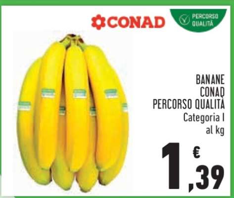 Banane Conad Percorso Qualità