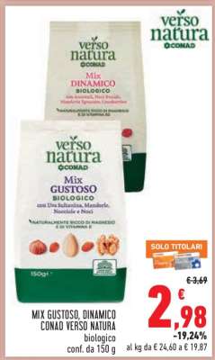 Mix Gustoso, Dinamico Conad Verso Natura