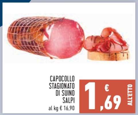 Capocollo stagionato di suino Salpi