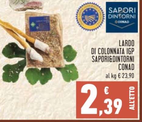 Lardo di Colonnata IGP Sapori&Dintorni Conad