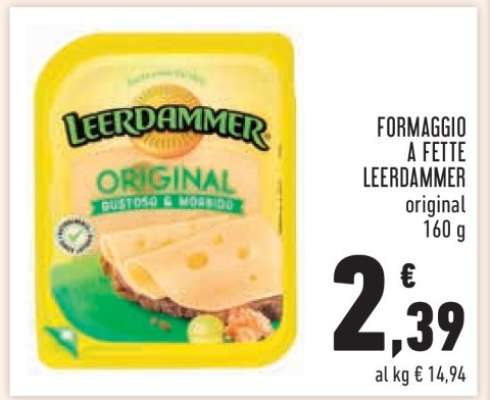 FORMAGGIO A FETTE LEERDAMMER