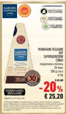 Parmigiano Reggiano DOP Sapori&Dintorni Conad