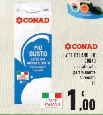 LATTE ITALIANO UHT CONAD