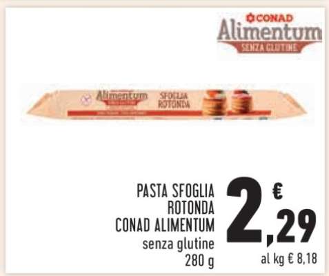 PASTA SFOGLIA ROTONDA CONAD ALIMENTUM