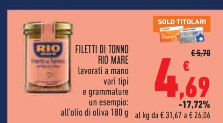 FILETTI DI TONNO RIO MARE