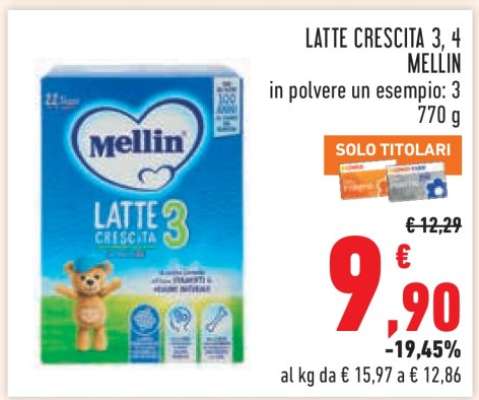 Latte Crescita 3, 4 Mellin