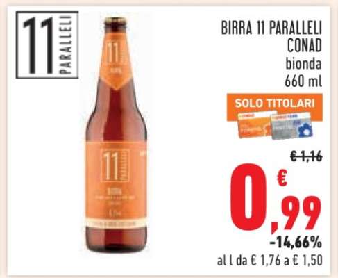 BIRRA 11 PARALLELI CONAD