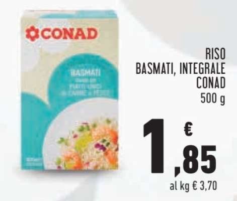 RISO BASMATI INTEGRALE CONAD
