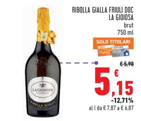 RIBOLLA GIALLA FRIULI DOC LA GIOIOSA