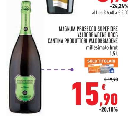 MAGNUM PROSECCO SUPERIORE VALDOBBIADENE DOCG CANTINA PRODUTTORI VALDOBBIADENE