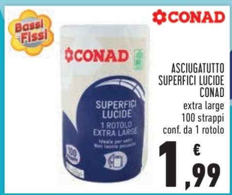 Asciugatutto superfici lucide CONAD