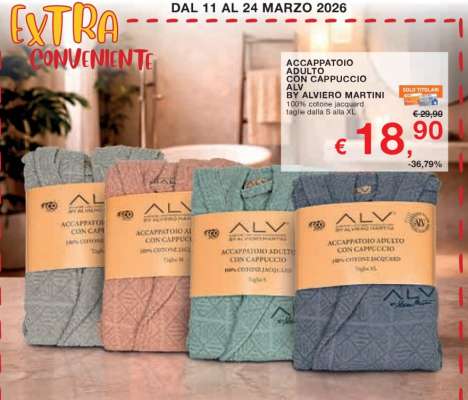 ACCAPPATOIO ADULTO CON CAPPUCCIO ALV