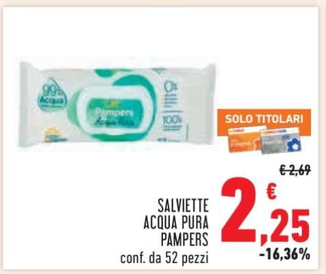 SALVIETTE ACQUA PURA PAMPERS