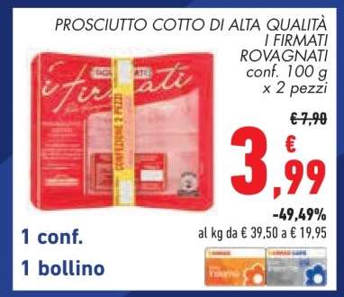 Prosciutto Cotto di Alta Qualità I Firmati Rovagnati