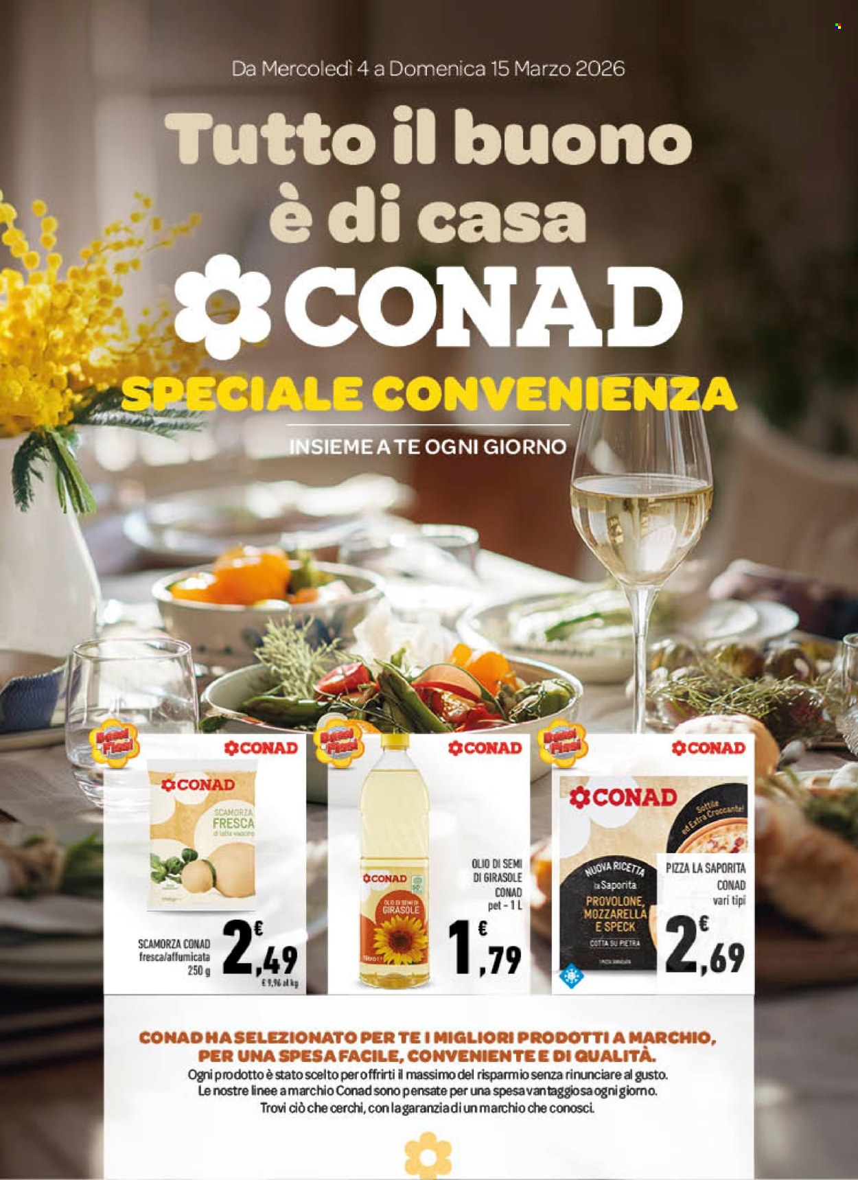 Volantino Conad - 4/3/2026 - 15/3/2026. Pagina 1