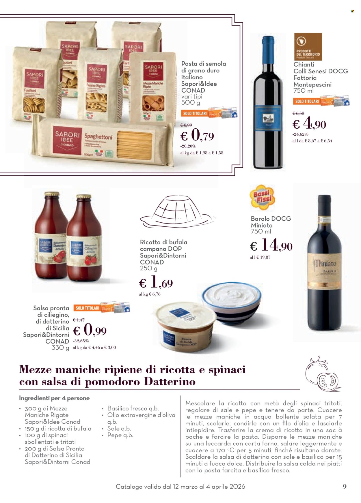 Volantino Conad - 12/3/2026 - 4/4/2026. Pagina 9