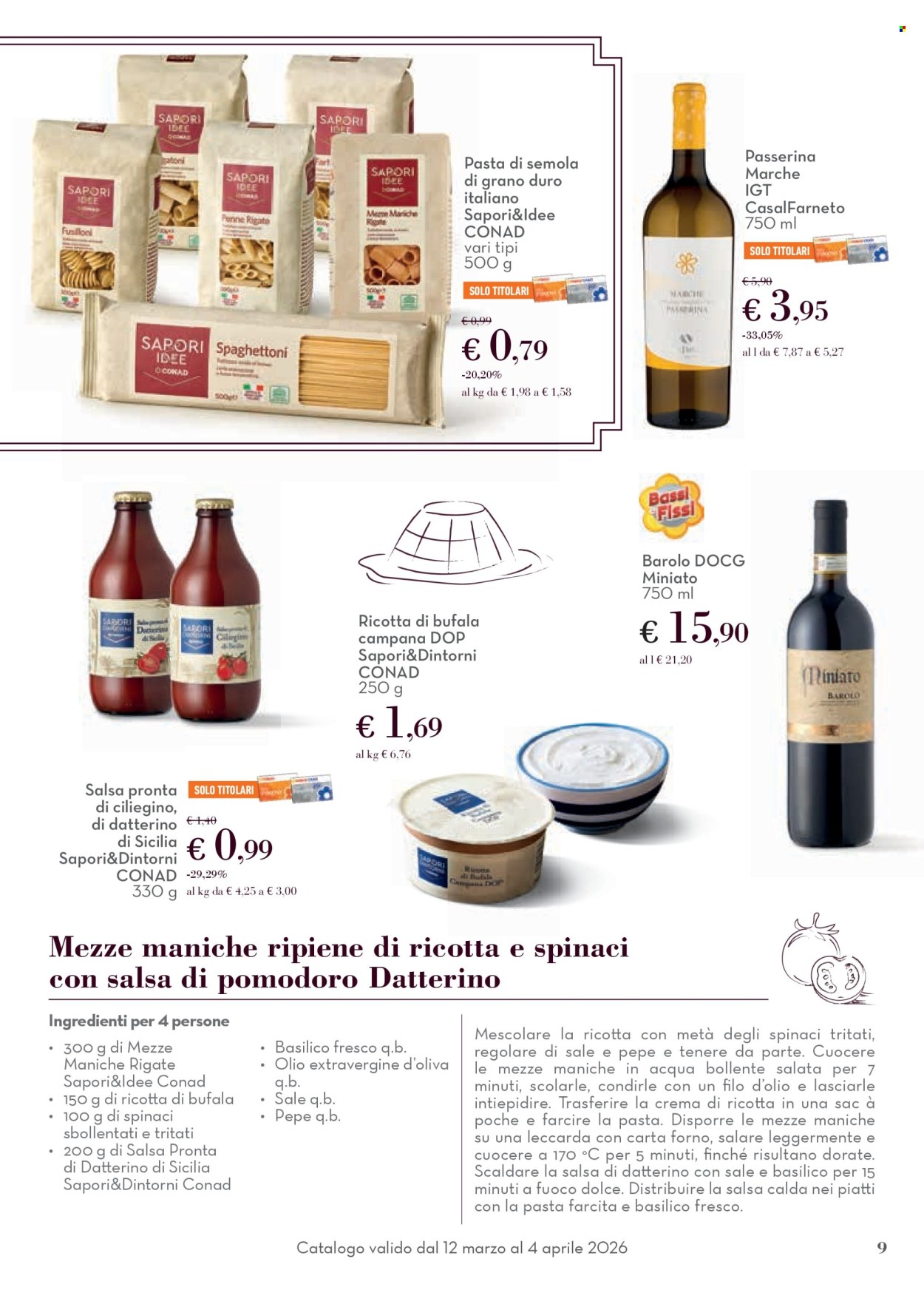 Volantino Conad - 12/3/2026 - 4/4/2026. Pagina 9