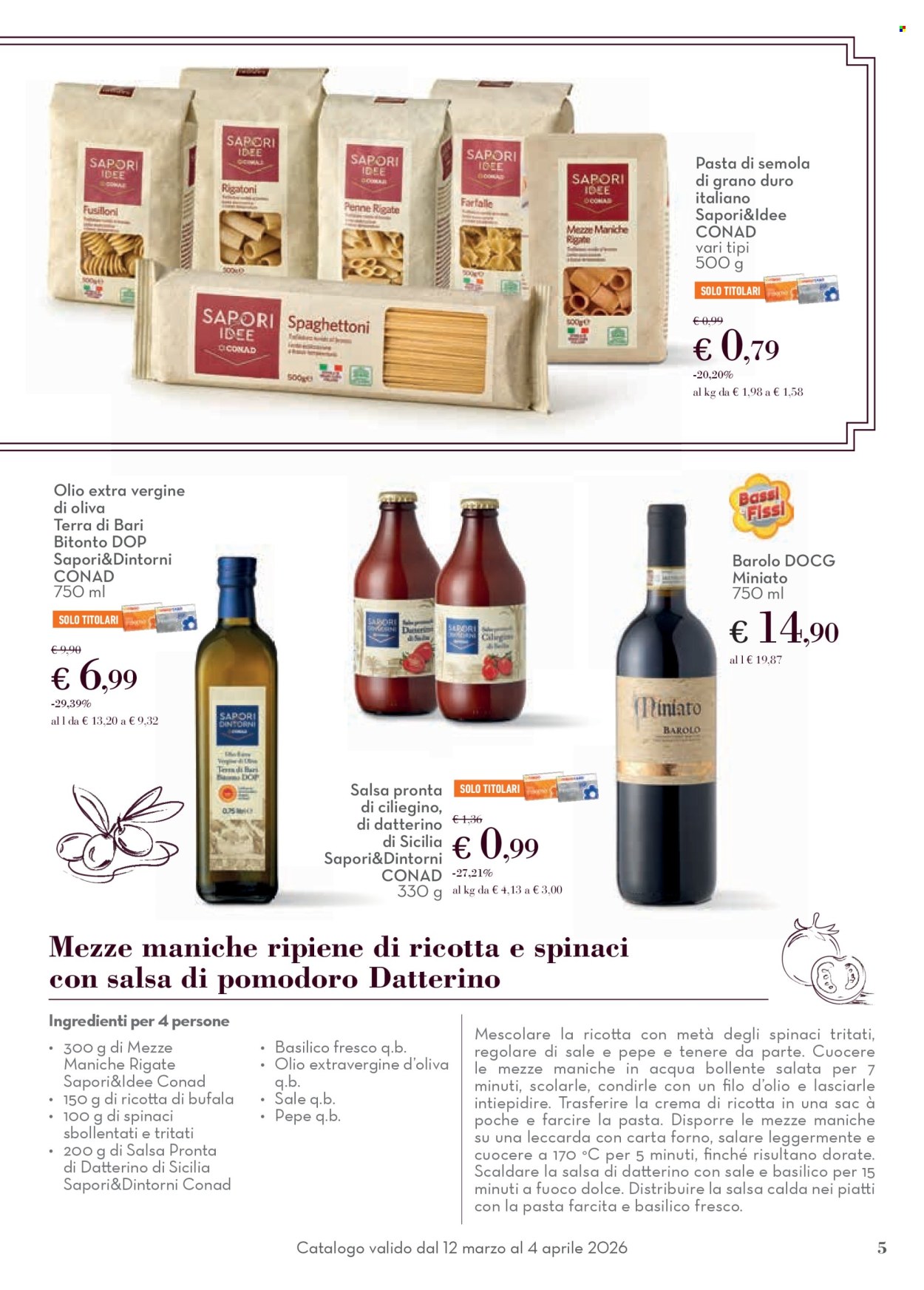 Volantino Conad - 12/3/2026 - 4/4/2026. Pagina 5