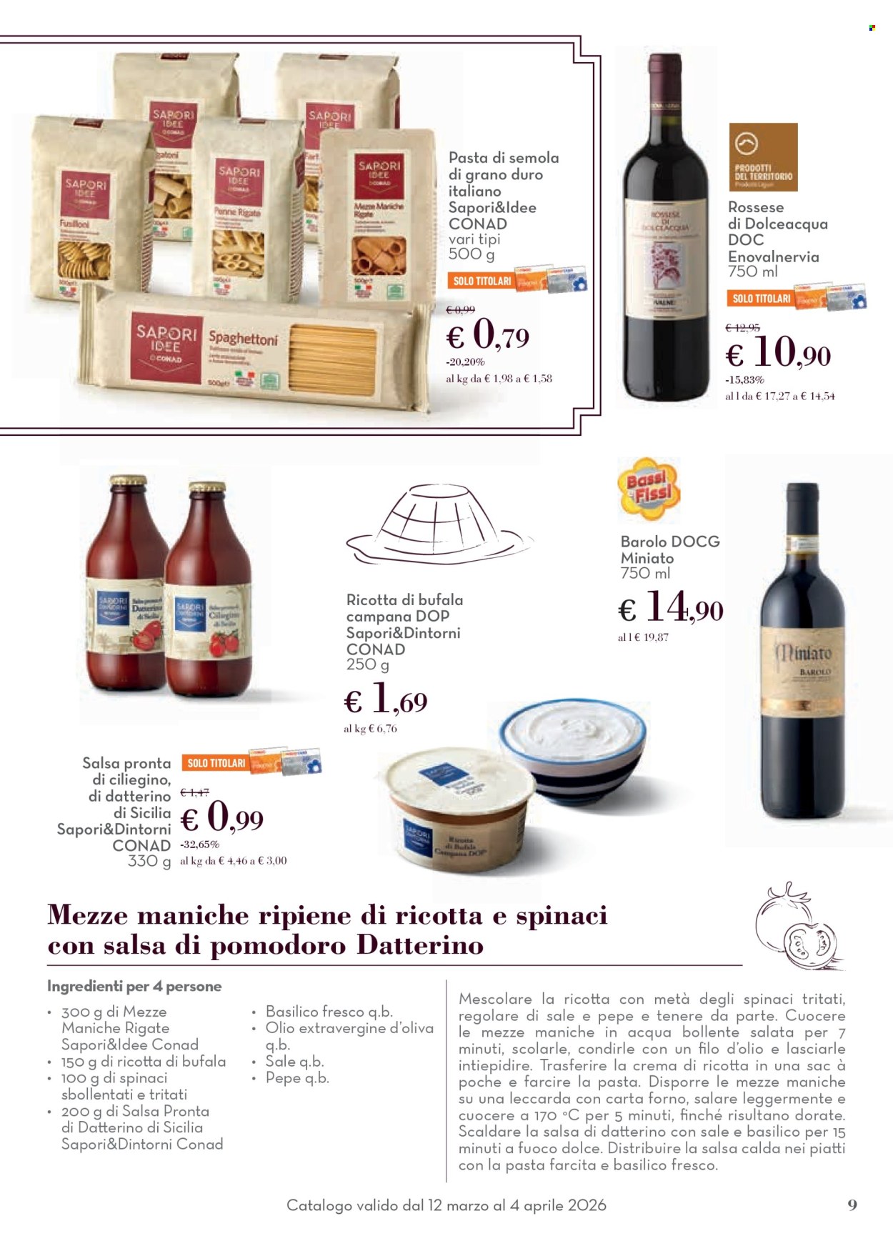 Volantino Conad - 12/3/2026 - 4/4/2026. Pagina 9