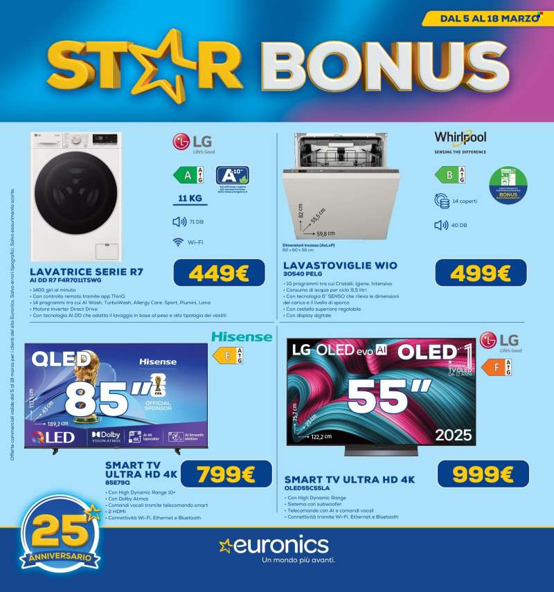 Volantino Euronics - 5/3/2026 - 18/3/2026.