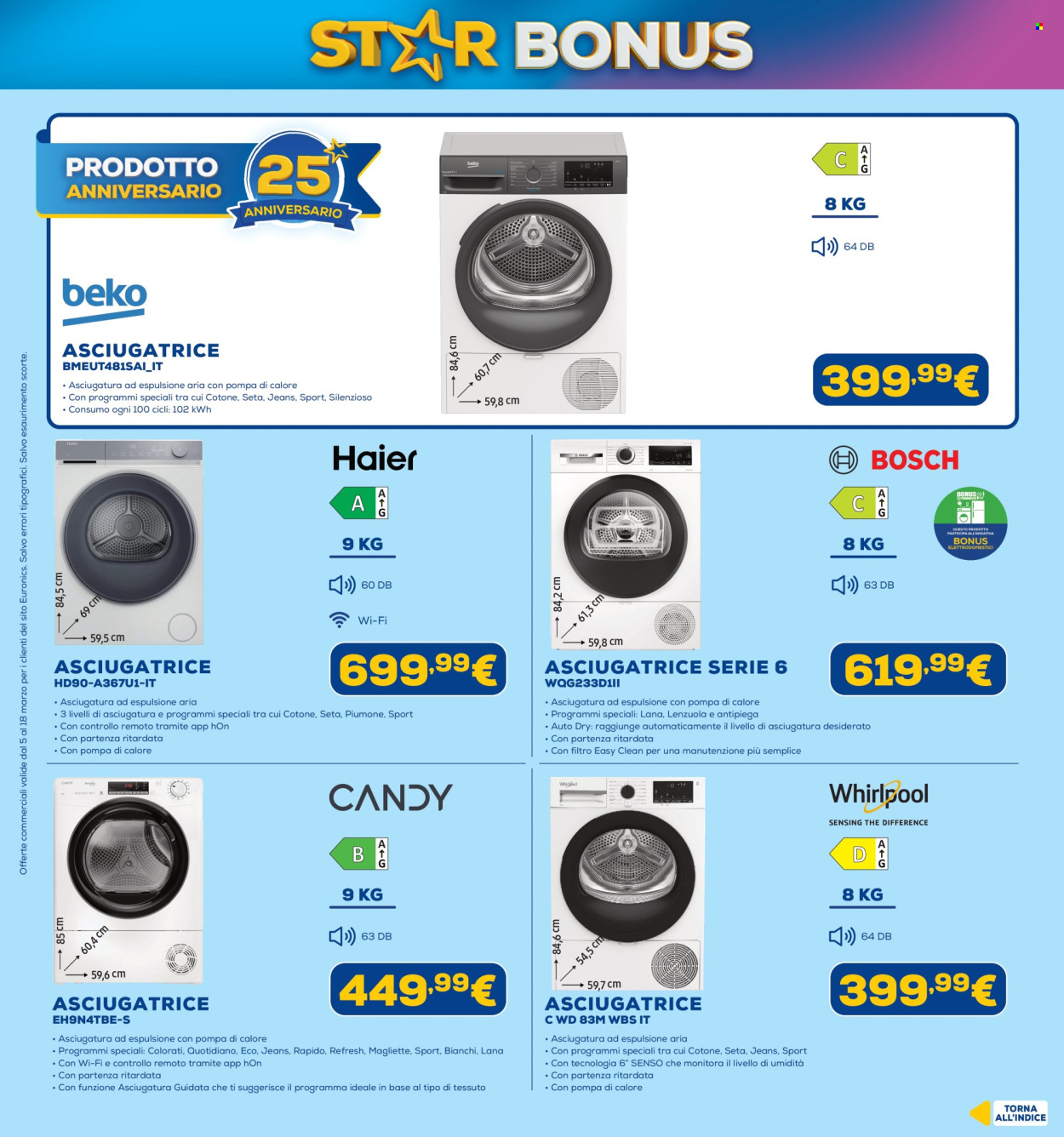 Volantino Euronics - 5/3/2026 - 18/3/2026. Pagina 3