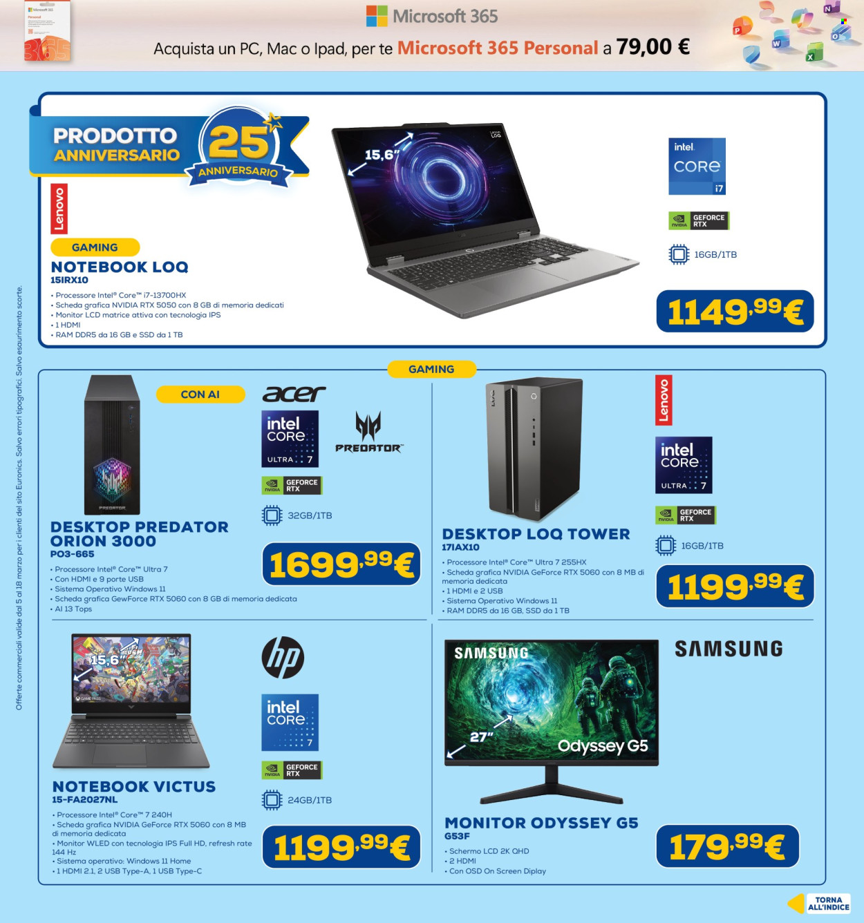 Volantino Euronics - 5/3/2026 - 18/3/2026. Pagina 21