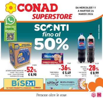 Volantino Conad Superstore - 11/3/2026 - 24/3/2026.