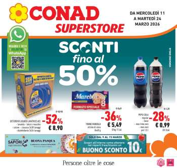 Volantino Conad Superstore - 11/3/2026 - 24/3/2026.