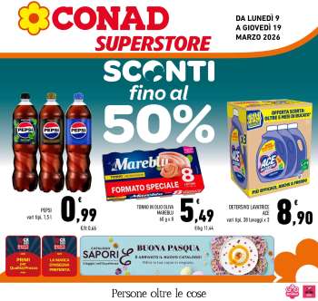 Volantino Conad Superstore - 9/3/2026 - 19/3/2026.