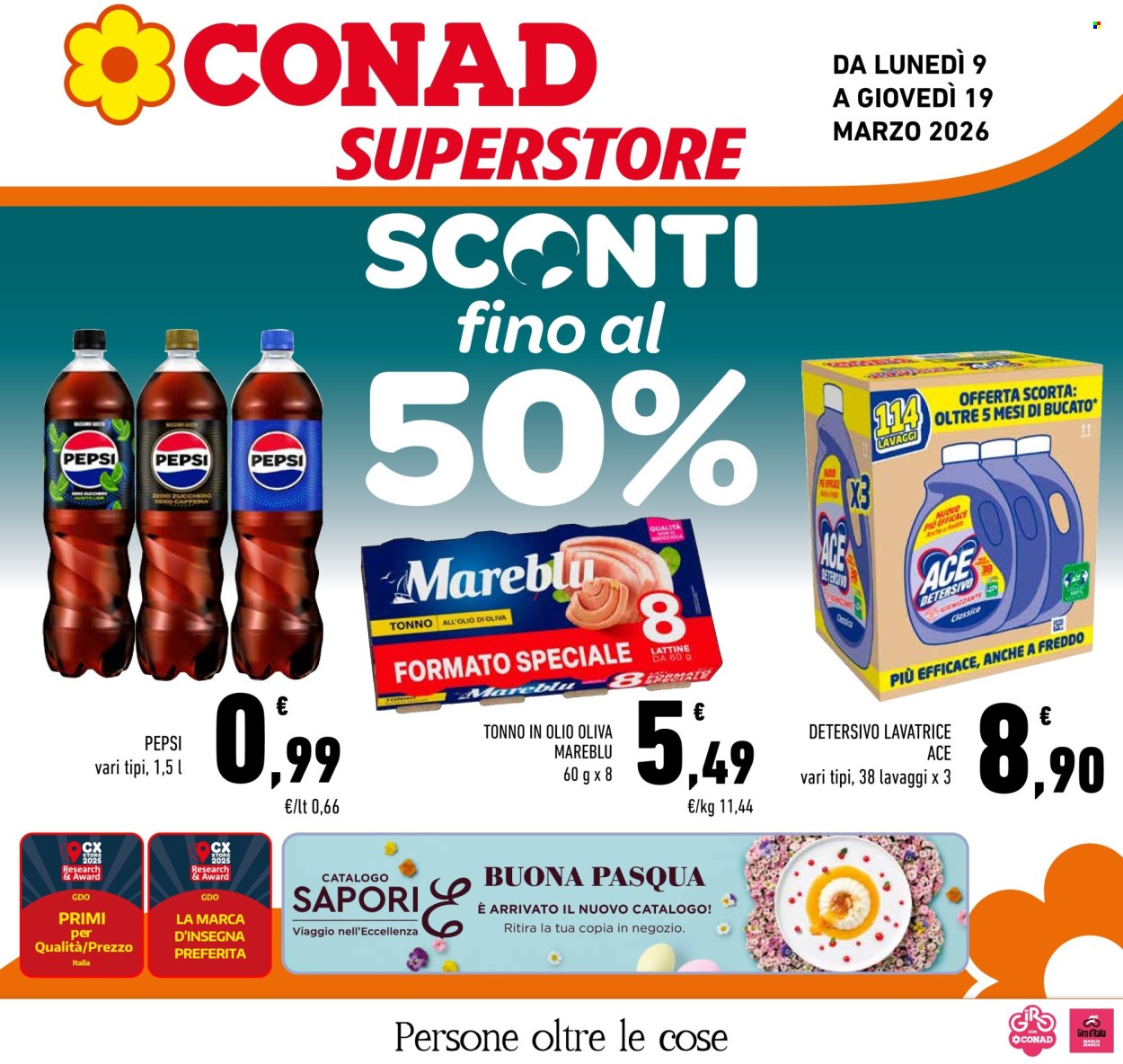 Volantino Conad Superstore - 9/3/2026 - 19/3/2026. Pagina 1