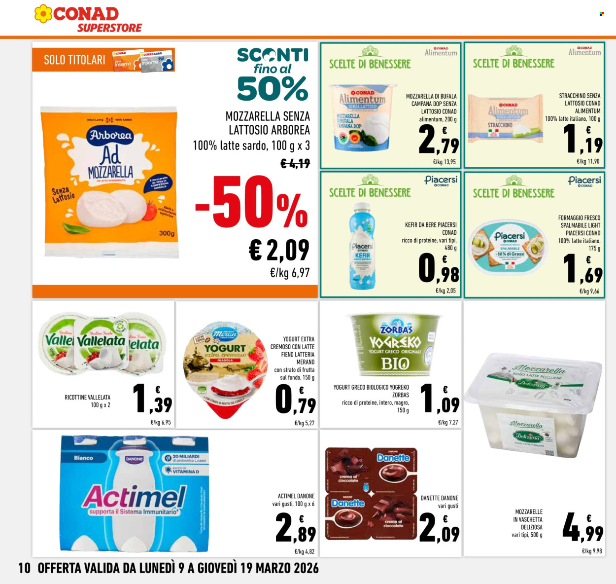 Volantino Conad Superstore - 9/3/2026 - 19/3/2026. Pagina 10