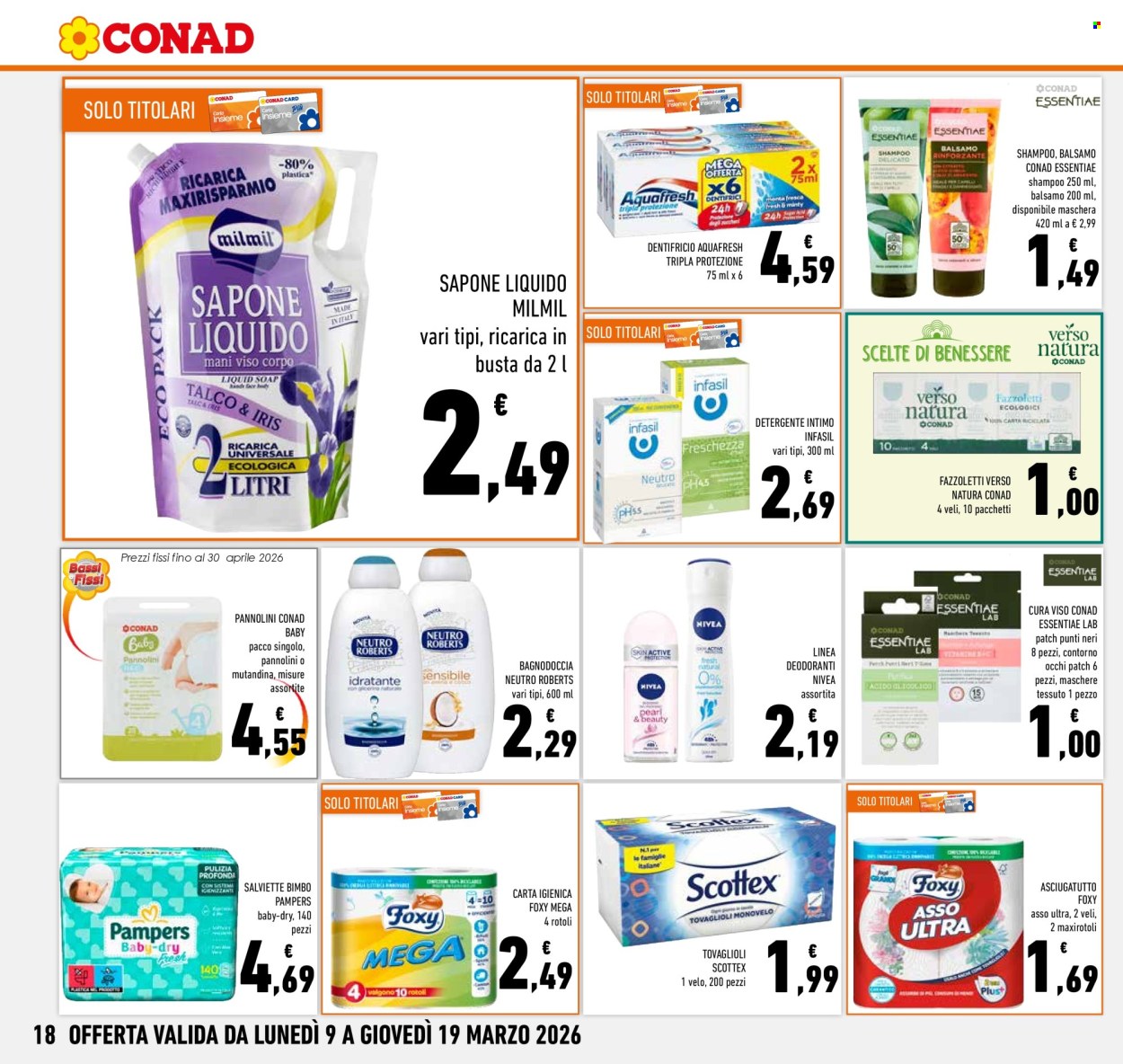 Volantino Conad - 9/3/2026 - 19/3/2026. Pagina 18