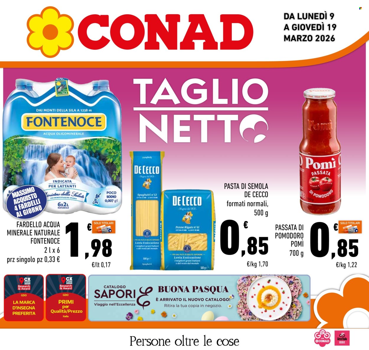 Volantino Conad - 9/3/2026 - 19/3/2026. Pagina 1