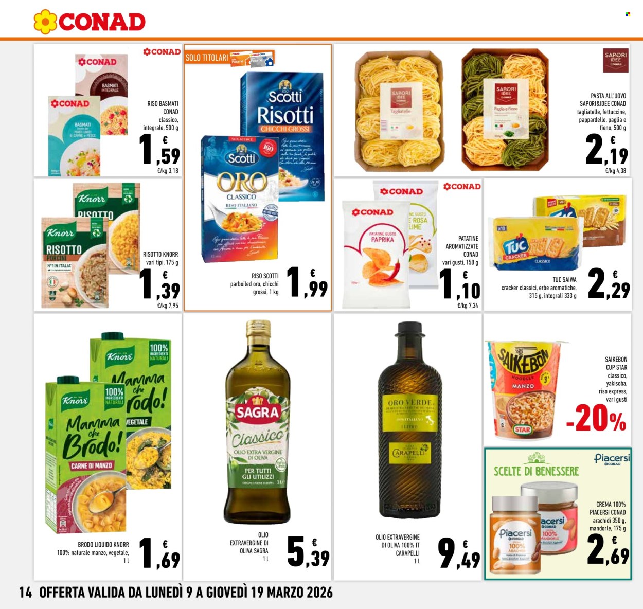 Volantino Conad - 9/3/2026 - 19/3/2026. Pagina 14