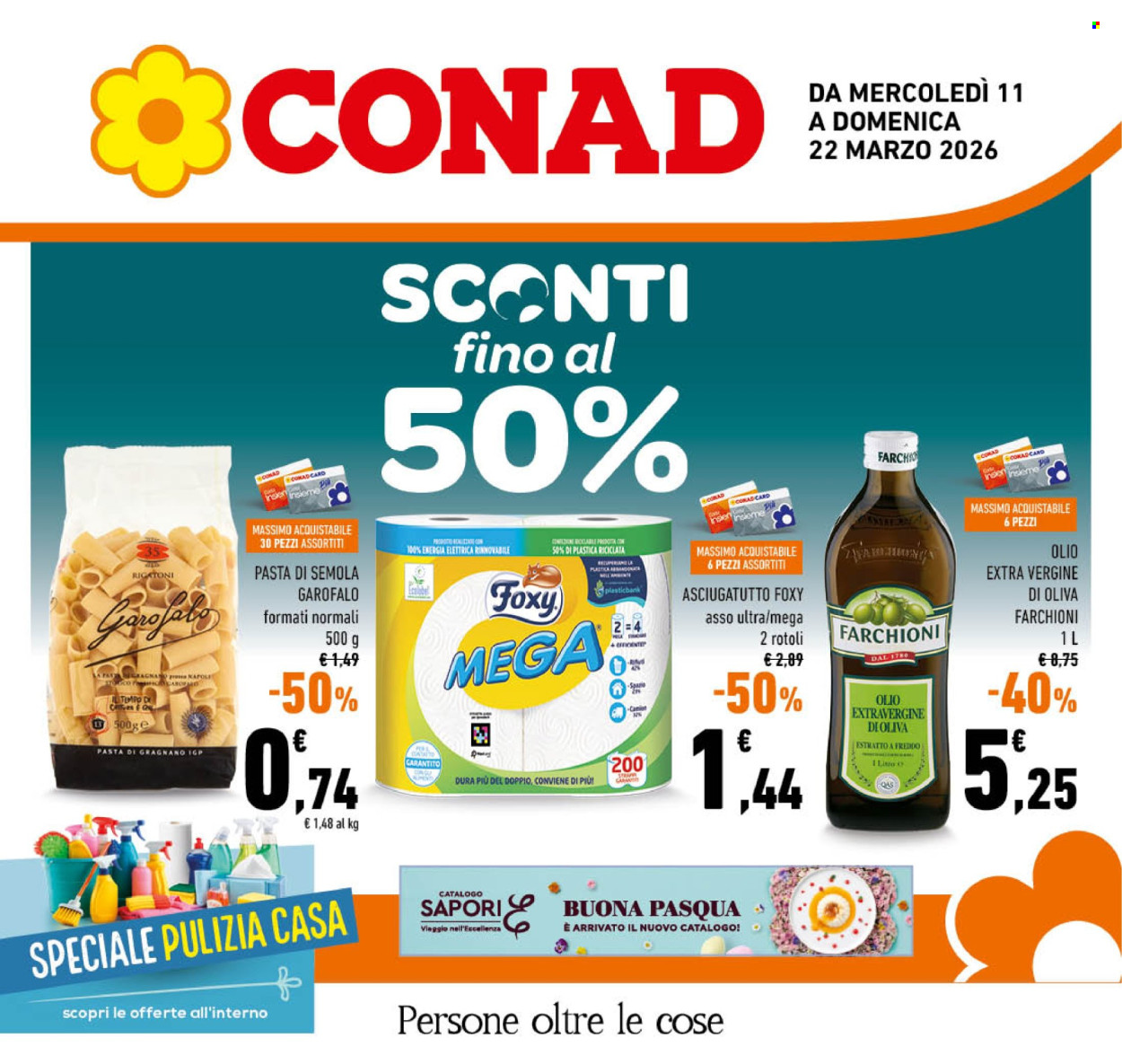 Volantino Conad - 11/3/2026 - 22/3/2026. Pagina 1